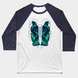 crow miror vintage geometric Baseball T-Shirt